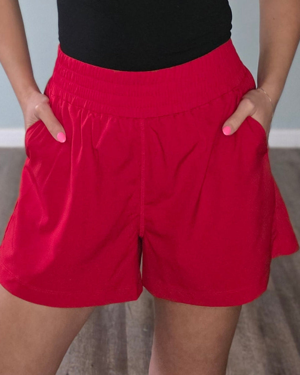 Sunny Days Shorts-Black or Red