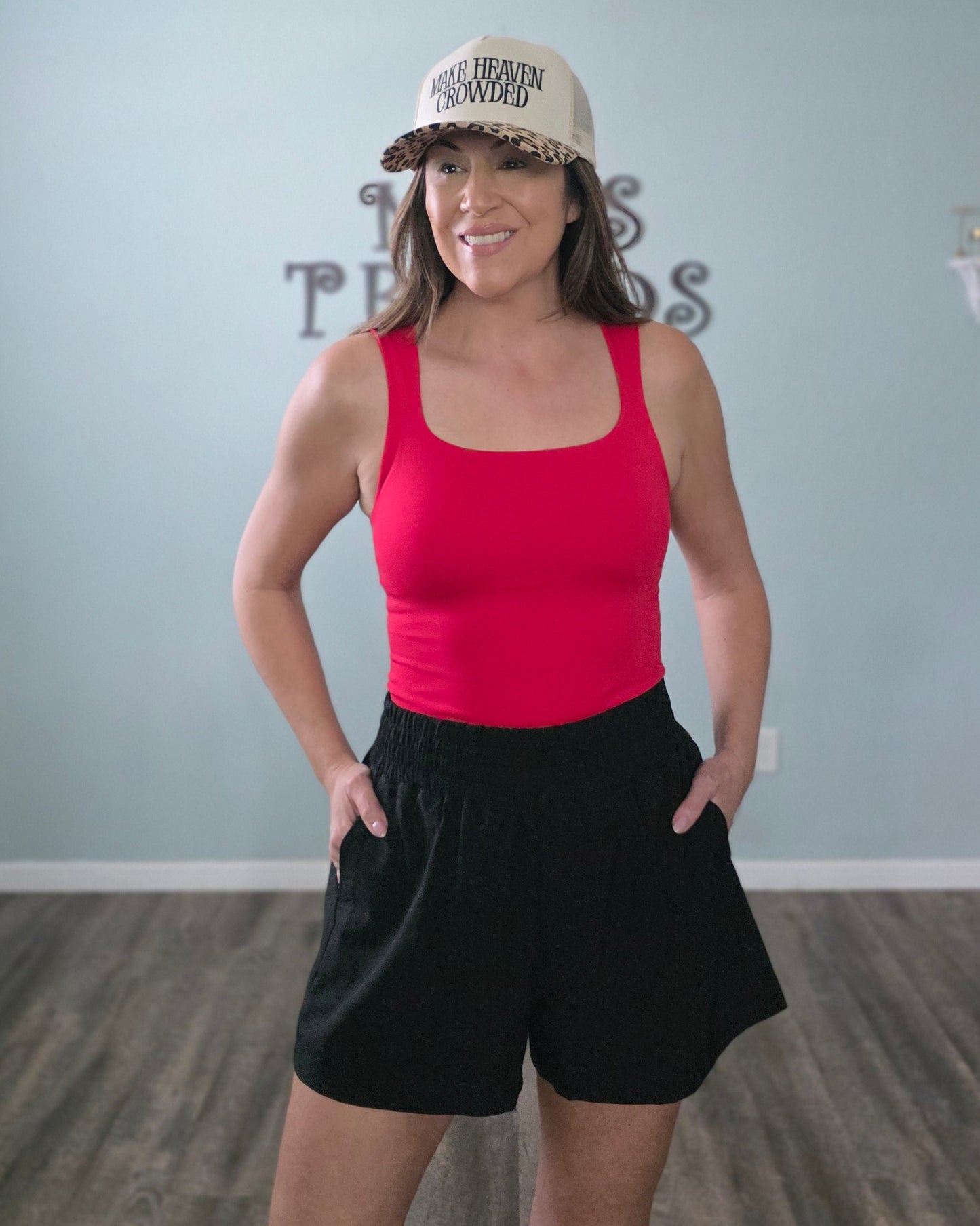 Sunny Days Shorts-Black or Red