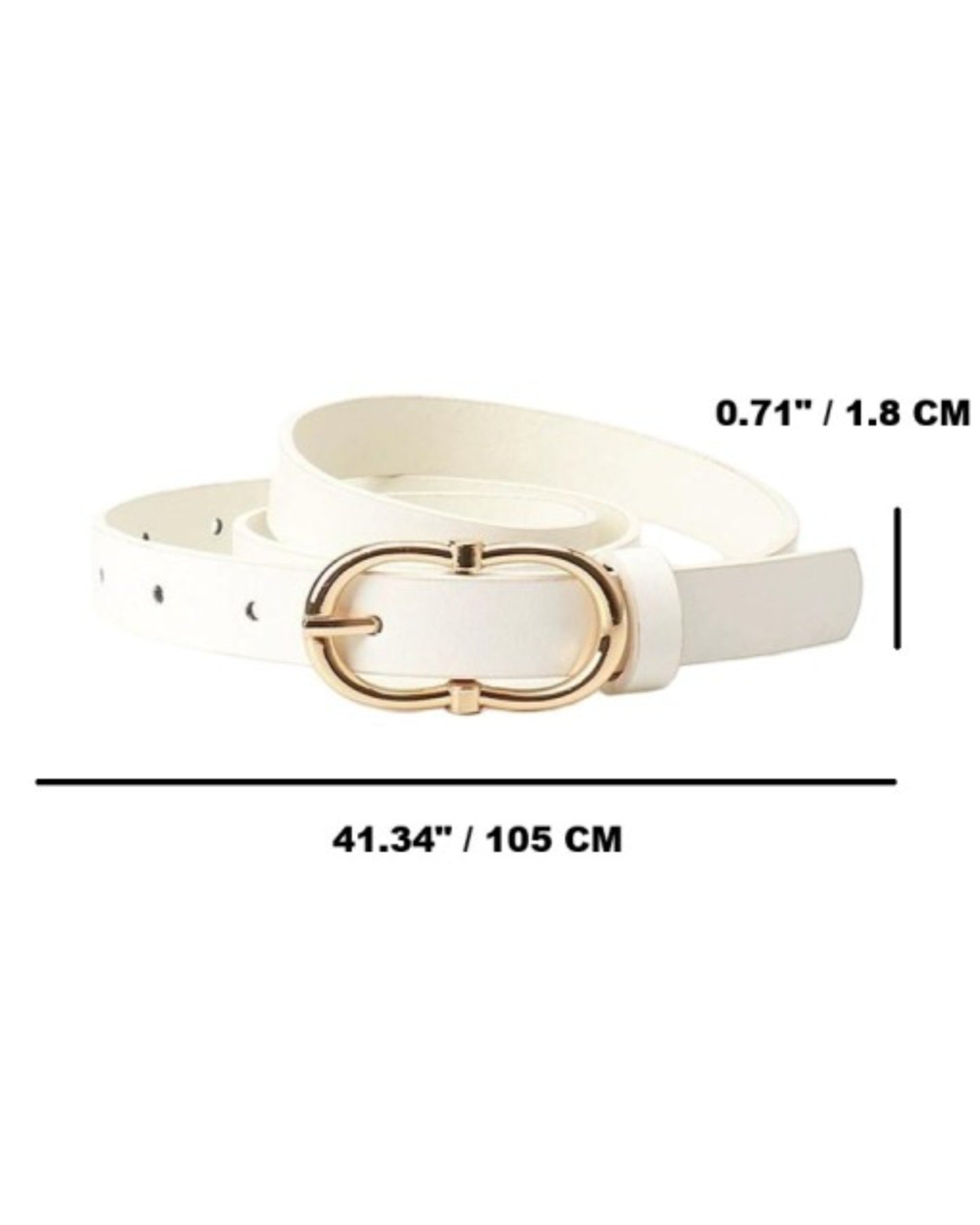 Double Ring Belt-Ivory
