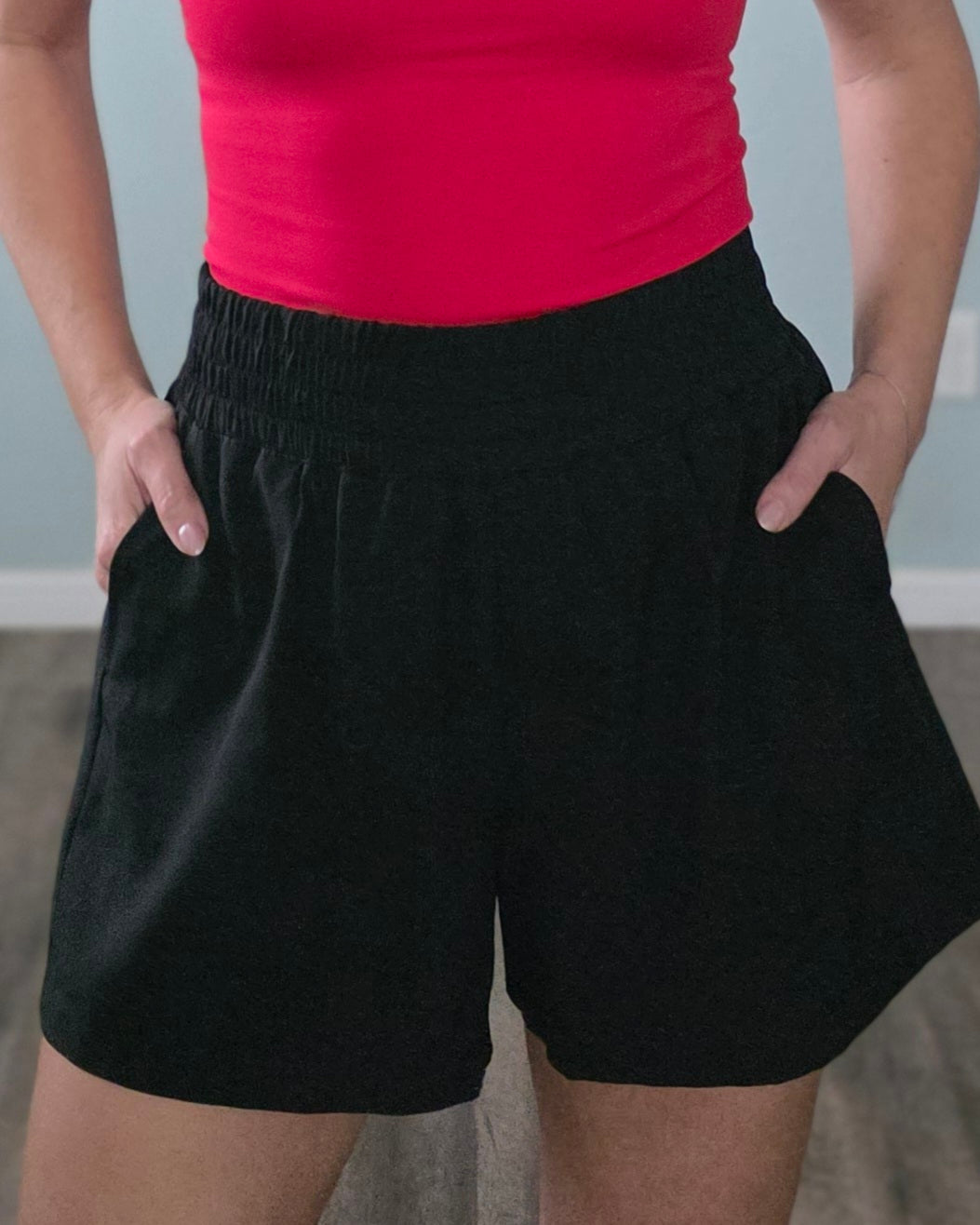 Sunny Days Shorts-Black or Red