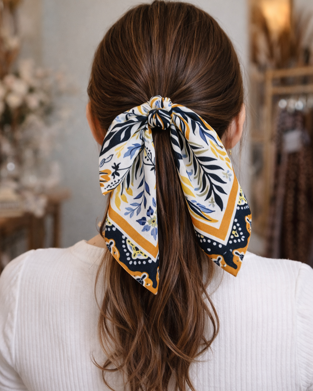 Botanical Luxe Satin Scarf
