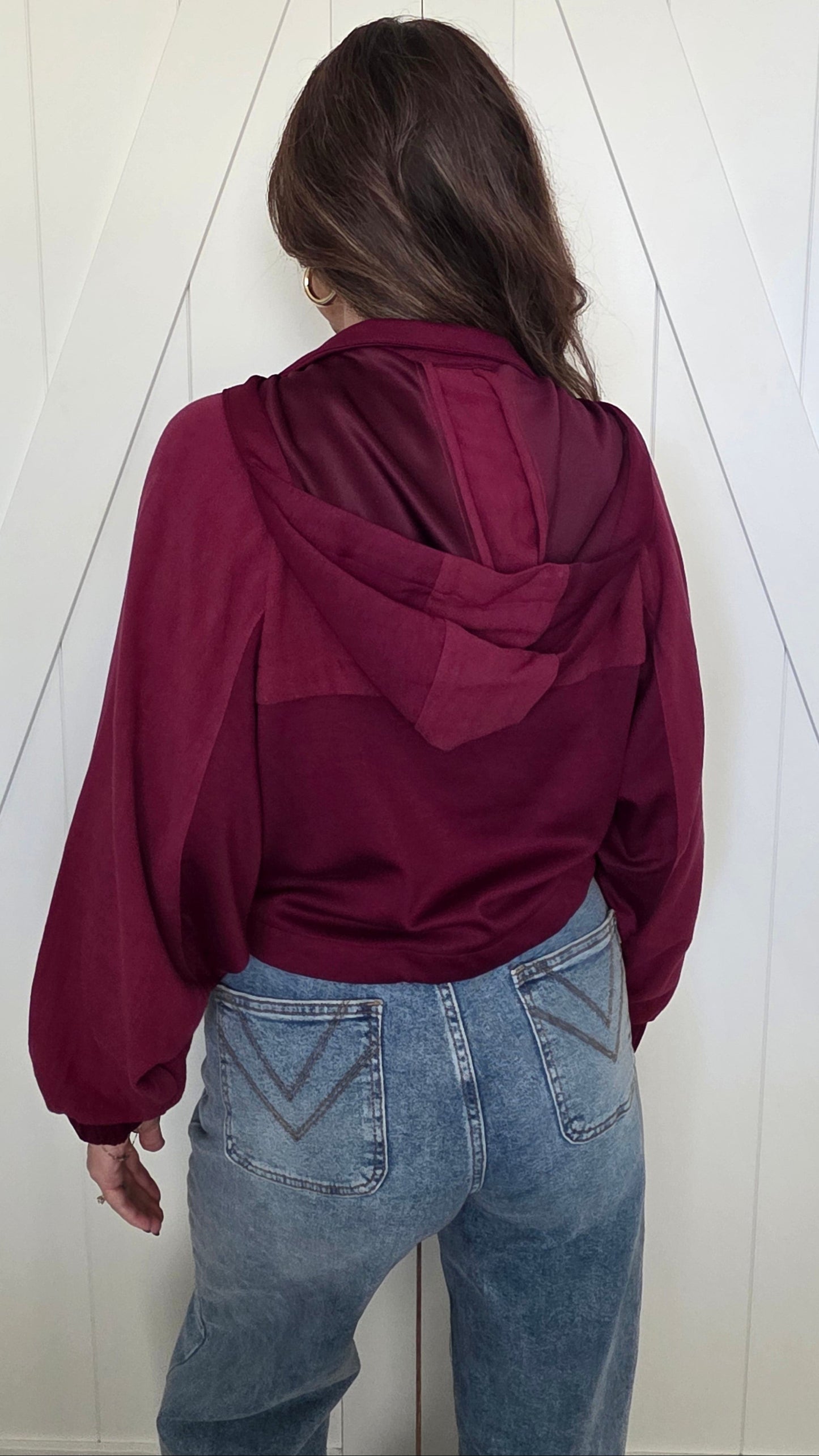 On-The-Go Zip Jacket-Burgundy